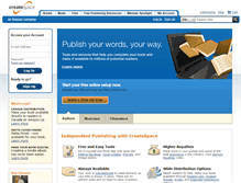 Tablet Screenshot of createspace.com